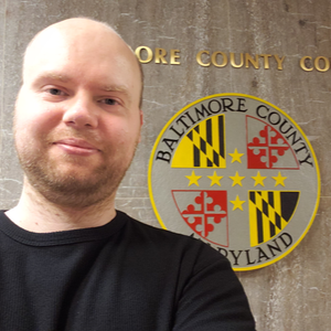 2019
                    Selfie of Adam Inside of Towson's Historic
                    Courthouse